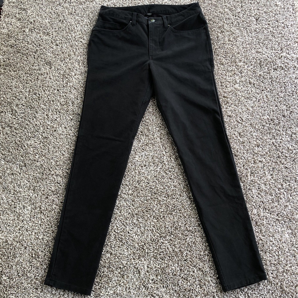 Lululemon ABC Pant Mens 32L (32x33) Black Slim Fit Stretch Five Pocket Utilitech